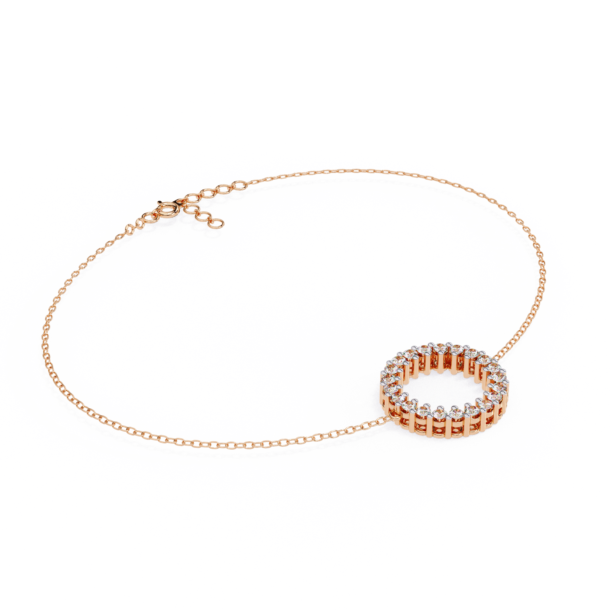 Solitairekart 0.15ct Round Cut Lab Grown Diamond Bracelet